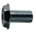 Suburban Bolt And Supply #10-24 x 2-1/2 in Slotted Hex Machine Screw, Zinc Plated Steel A0300120232HWZ